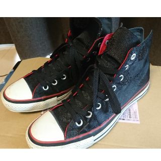 コンバース(CONVERSE)のコンバース オールスター ハイカット 黒 中古 27.0cm(スニーカー)