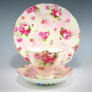 ロイヤルアルバート(ROYAL ALBERT)のロイヤルアルバート100年記念コレクション  ローズブラッシュ3点セット(食器)