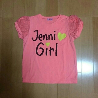 ジェニィ(JENNI)のJENNI♡袖レースTシャツ 130(Tシャツ/カットソー)