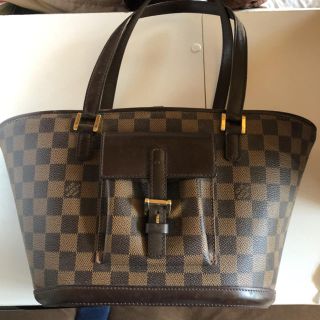 ルイヴィトン(LOUIS VUITTON)のマノスク ダミエ ルイヴィトン トート オレンジ(トートバッグ)