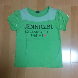 ジェニィ(JENNI)のJENNI♡お袖リボンTシャツ 160(Tシャツ/カットソー)