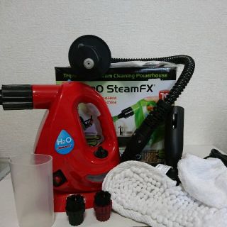 h2o スチームfx steam fx スチームクリーナー レッド(掃除機)