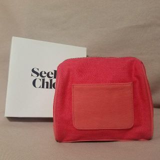 シーバイクロエ(SEE BY CHLOE)の新品★See by Chloe★シーバイクロエ★ポーチ　レッド(ポーチ)