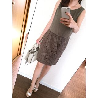 クードシャンス(COUP DE CHANCE)の【美品】クードシャンス♡サイズ38 ドッキングワンピース｡♪:*°(ひざ丈ワンピース)