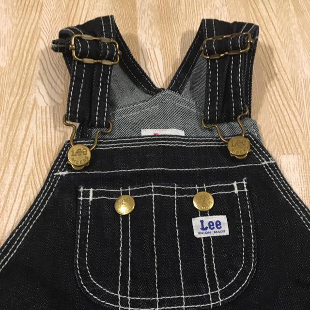 Lee(リー)のお値下げ♡Lee リー ♡美品♡デニムオーバーオール♡90  キッズ/ベビー/マタニティのキッズ服男の子用(90cm~)(パンツ/スパッツ)の商品写真