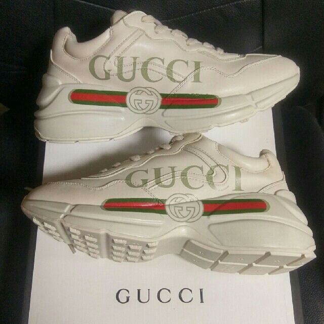 最終値下げ Gucci - 正規美品 グッチ スニーカー GUCCI シャツ