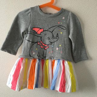 ギャップ(GAP)のGAP ダンボプリントワンピース 12-18month(ワンピース)