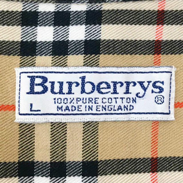 BURBERRY(バーバリー)のBURBERRY バーバリー チェックシャツ 長袖 ベージュ L 古着 コート  メンズのトップス(シャツ)の商品写真