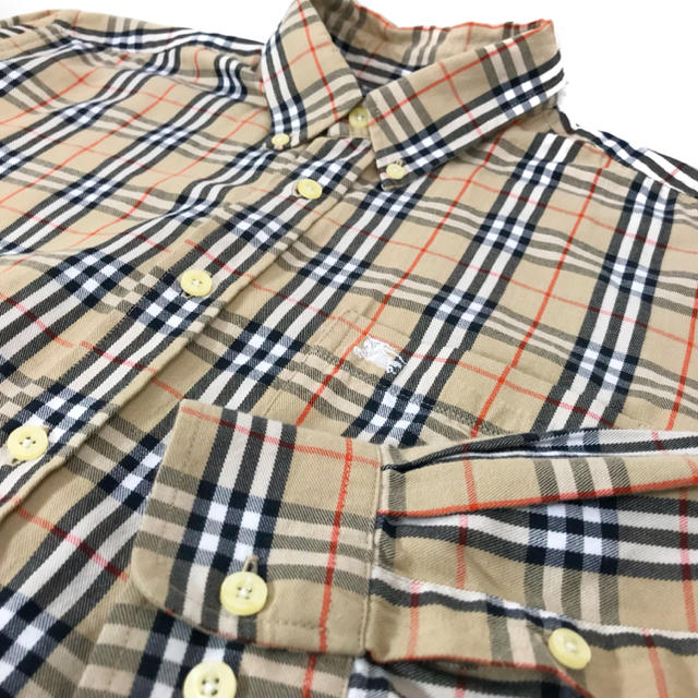 BURBERRY(バーバリー)のBURBERRY バーバリー チェックシャツ 長袖 ベージュ L 古着 コート  メンズのトップス(シャツ)の商品写真