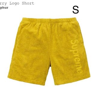 シュプリーム(Supreme)の【S】Terry Logo Short Sulphur Supreme(ショートパンツ)