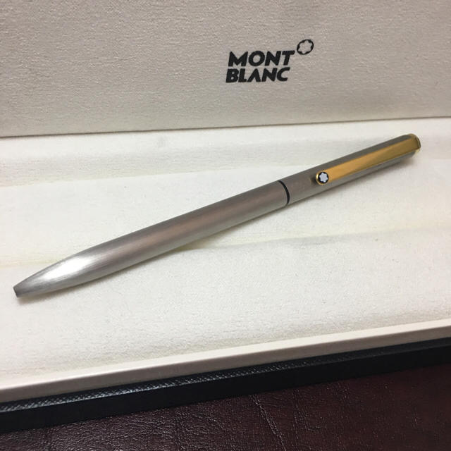 MONTBLANC(モンブラン)のモンブラン Sライン 2色ボールペン ステンレス／ゴールドクリップ インテリア/住まい/日用品の文房具(ペン/マーカー)の商品写真