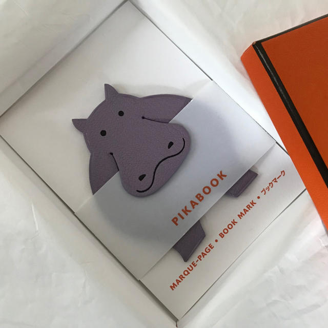 HERMES ブックマーク かば 新品-