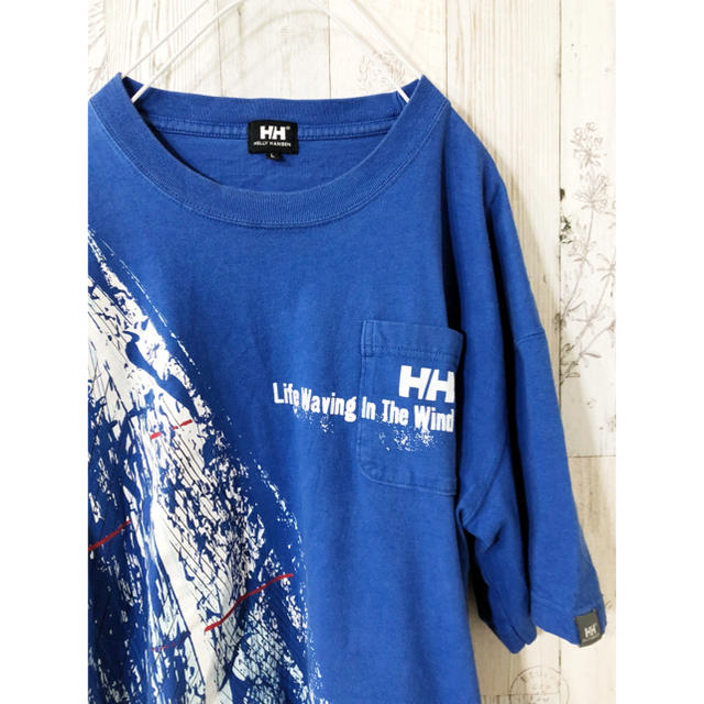 HELLY HANSEN(ヘリーハンセン)の古着 ヘリーハンセン Tシャツ ブルー  メンズのトップス(Tシャツ/カットソー(半袖/袖なし))の商品写真