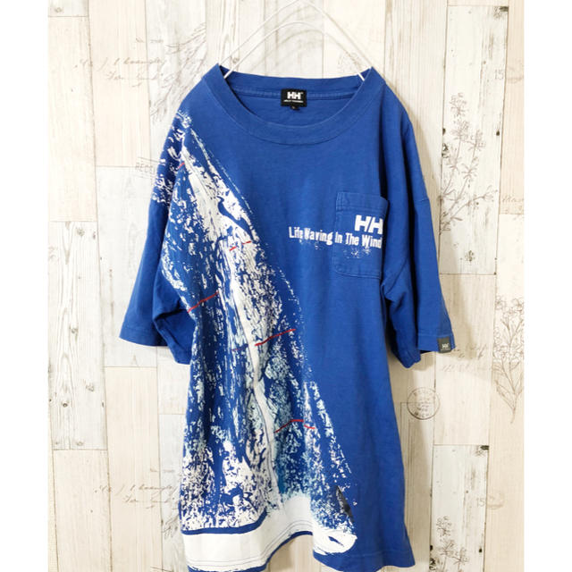 HELLY HANSEN(ヘリーハンセン)の古着 ヘリーハンセン Tシャツ ブルー  メンズのトップス(Tシャツ/カットソー(半袖/袖なし))の商品写真