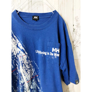 ヘリーハンセン(HELLY HANSEN)の古着 ヘリーハンセン Tシャツ ブルー (Tシャツ/カットソー(半袖/袖なし))