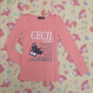 セシルマクビー(CECIL McBEE)のセシルマクビー☆ピンクのロンT(Tシャツ(長袖/七分))