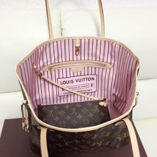 ルイヴィトン(LOUIS VUITTON)の[美品]ネヴァーフルMM ローズ・バレリーヌ(トートバッグ)