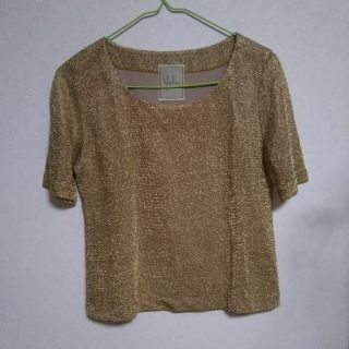 シビラ(Sybilla)のシビラ Sybilla トップス 半袖カットソー サイズ40 XL ゴールド美品(カットソー(半袖/袖なし))