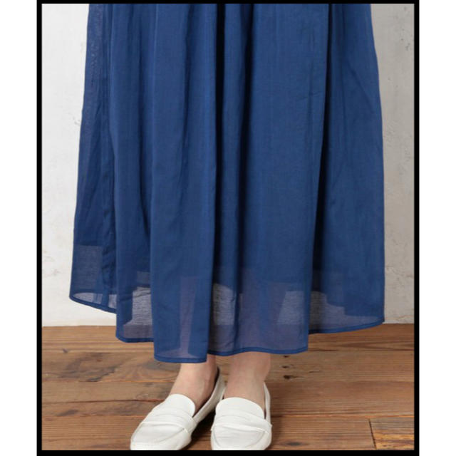 UNITED ARROWS green label relaxing(ユナイテッドアローズグリーンレーベルリラクシング)のINDIA R/C マキシスカート ブルー レディースのスカート(ロングスカート)の商品写真