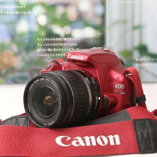 キヤノン(Canon)の❤一眼レフ入門❤心躍る鮮烈のレッド☆Canon Kiss X50(デジタル一眼)