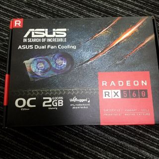 エイスース(ASUS)のASUS RADEON RX560　値下げ(PCパーツ)