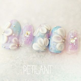 紫陽花カラーnail　No♪ コスメ/美容のネイル(つけ爪/ネイルチップ)の商品写真