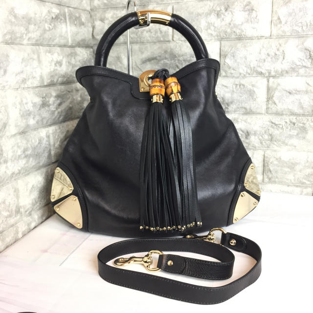 新しいスタイル グッチ ◇Gucci - Gucci タッセル 美品◇ 2wayバッグ