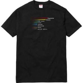 シュプリーム(Supreme)のSupreme chart tee M  black(Tシャツ/カットソー(半袖/袖なし))