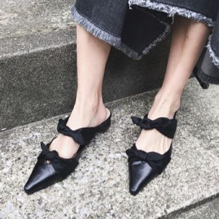 アメリヴィンテージ(Ameri VINTAGE)のAmeri Vintage MIA Ribbon mule(ミュール)