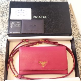 プラダ(PRADA)の値下げ PRADA プラダ サフィアーノ お財布 ウォレットショルダー(財布)