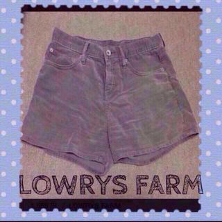 ローリーズファーム(LOWRYS FARM)のLOWRYS＊コーデュロイショーパン(ショートパンツ)