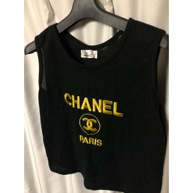 CHANEL(シャネル)のCHANEL タンクトップ ビッグロゴ レディースのトップス(タンクトップ)の商品写真