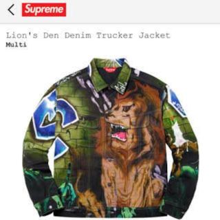 シュプリーム(Supreme)のSupreme Lion jacket Mサイズ(Gジャン/デニムジャケット)