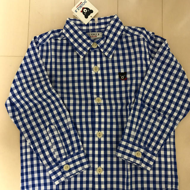 DOUBLE.B(ダブルビー)のDOUBLE.B 長袖シャツ 新品 キッズ/ベビー/マタニティのキッズ服男の子用(90cm~)(Tシャツ/カットソー)の商品写真