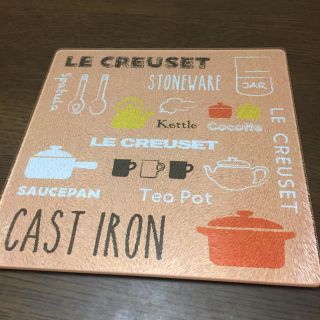 ルクルーゼ(LE CREUSET)の非売品 ／ LE CREUSET キッチガラスプレート(調理道具/製菓道具)