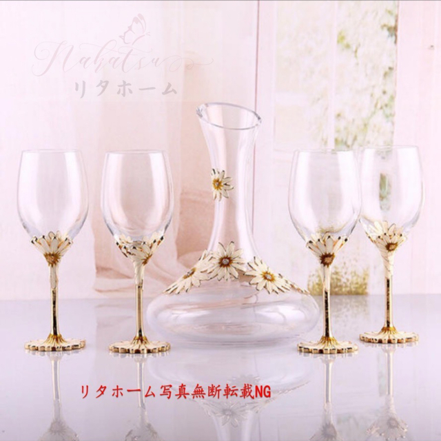 上品ワイングラス ペア☆レア シャンパン グラス 5点セット キッチン