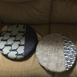 ミナペルホネン 無印 シートクッション 座布団 2つセット ミナペルホネン 無印 シートクッション 座布団 2つセット