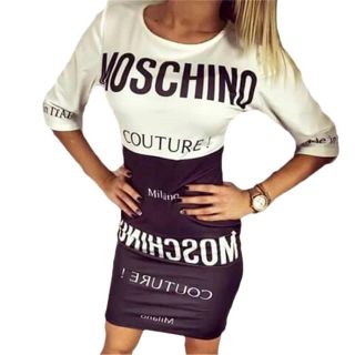 モスキーノ(MOSCHINO)のワンピース モスキーノ風 タイト ミニワンピ(ミニワンピース)