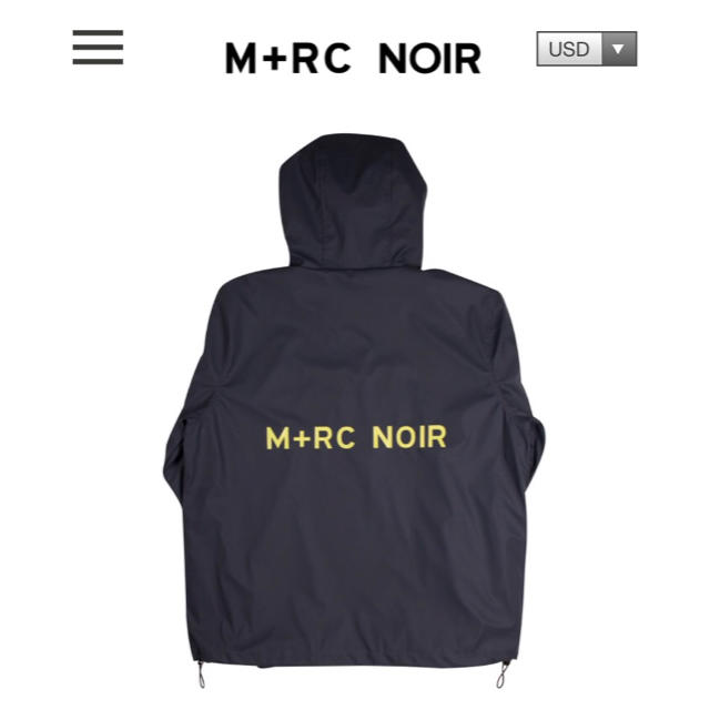 Mサイズ M+RC NOIR STORM PULLOVER JACKET グレー