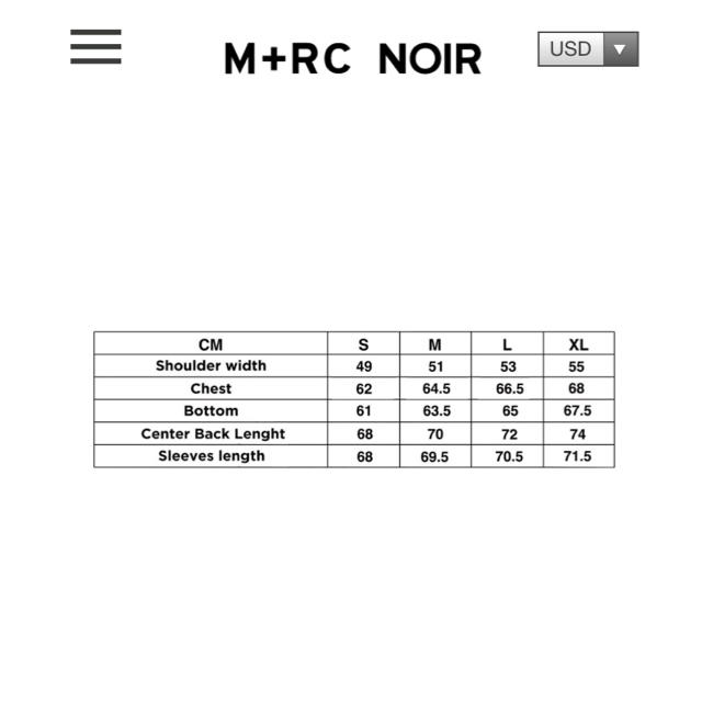 Mサイズ M+RC NOIR STORM PULLOVER JACKET グレー