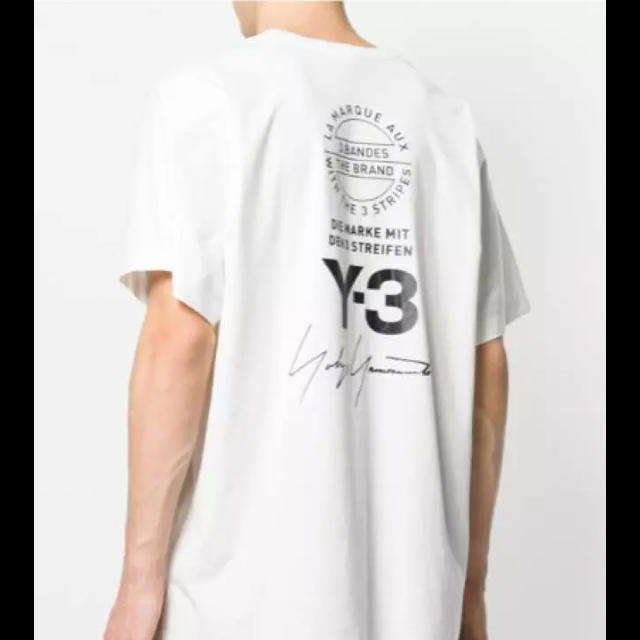 新作超歓迎 Y-3 Y-3 Tシャツ ロゴT Mサイズ 18新作 白の通販 by Hiroaki's shop｜ワイスリーならラクマ 