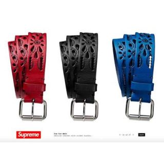 シュプリーム(Supreme)のsupreme die cut belt ダイカットレザーベルト(ベルト)