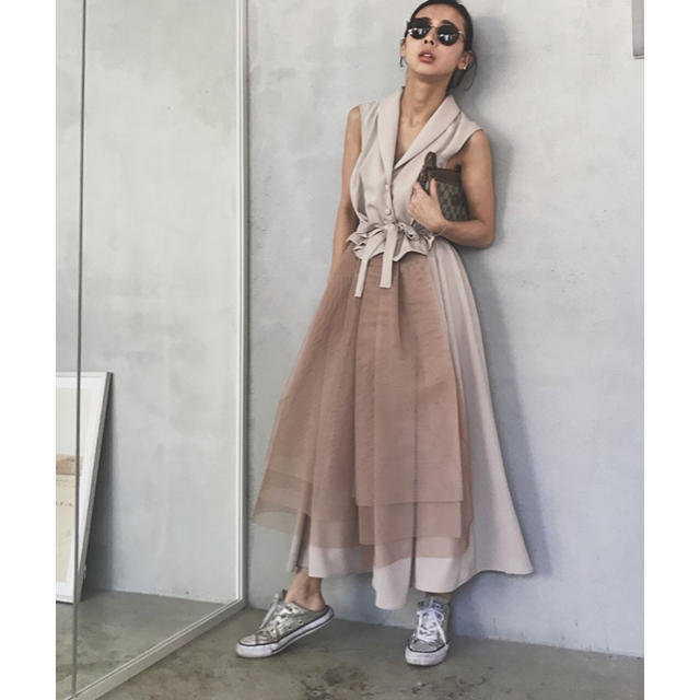 AmerivintageアメリヴィンテージTULLE DOCKING DRESS AmerivintageアメリヴィンテージTULLE DOCKING DRESS