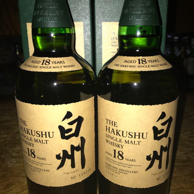 サントリー(サントリー)の白州18年 700ml 2本 shin3shin3さん用 食品/飲料/酒の酒(ウイスキー)の商品写真