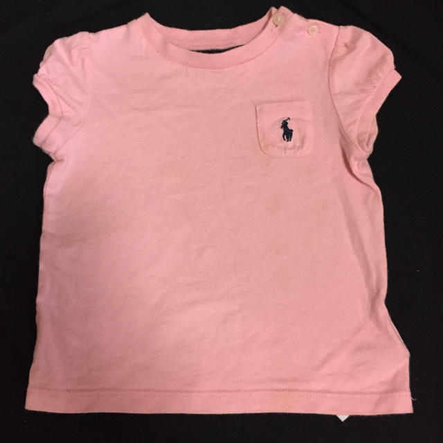 Ralph Lauren(ラルフローレン)のラルフローレン 半袖 Tシャツ ピンク 12M 80cm キッズ/ベビー/マタニティのベビー服(~85cm)(Ｔシャツ)の商品写真