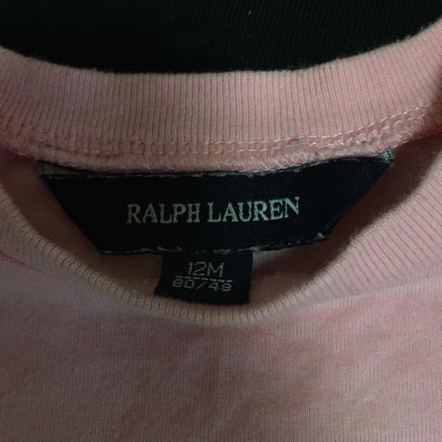 Ralph Lauren(ラルフローレン)のラルフローレン 半袖 Tシャツ ピンク 12M 80cm キッズ/ベビー/マタニティのベビー服(~85cm)(Ｔシャツ)の商品写真