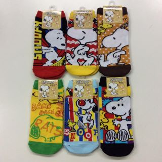 スヌーピー(SNOOPY)の新品 スヌーピー 婦人ソックス (6足セット)22〜24㎝(ソックス)