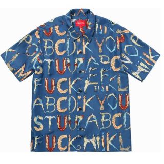 シュプリーム(Supreme)の[size L] supreme alphabet silk shirt(シャツ)