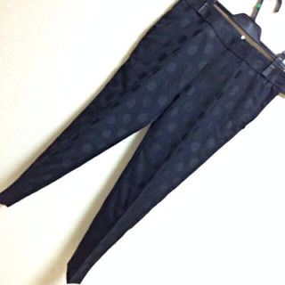 ルシェルブルー(LE CIEL BLEU)のドットクロップドパンツ(クロップドパンツ)