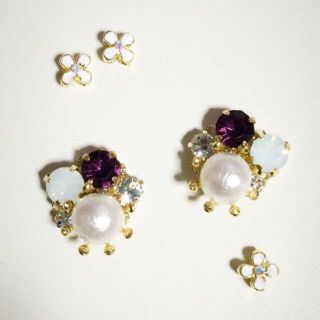 ビジューピアス(イヤリング)秋ver.2(ピアス)